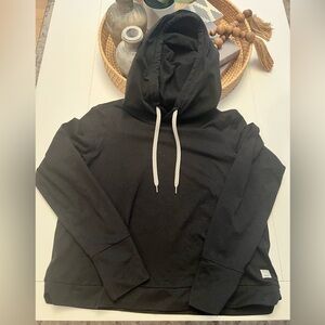 Vuori Halo Essential Hoodie, Heather Black, Size Med